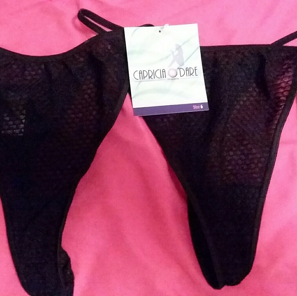 Black thongs